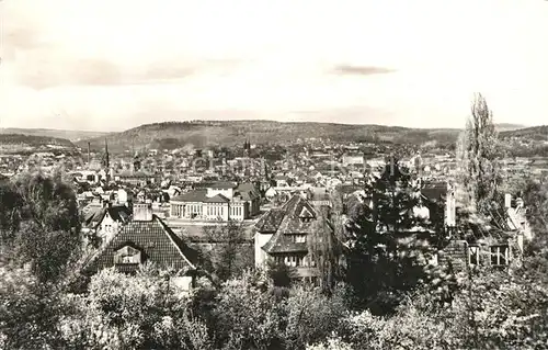 AK / Ansichtskarte Saarbruecken Stadtpanorama mit Stadtheater Kat. Saarbruecken