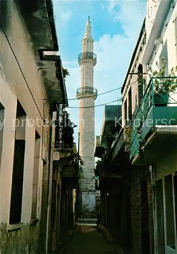 AK / Ansichtskarte Rethymnon Kreta Malerische Strasse und Nerandze Moschee