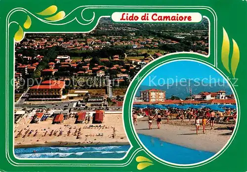 AK / Ansichtskarte Lido di Camaiore Strand Fliegeraufnahme Kat. Italien