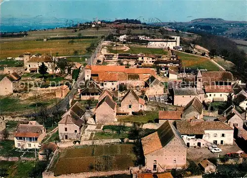 AK / Ansichtskarte Taize Saone et Loire Fliegeraufnahme avec Eglise Kat. Taize