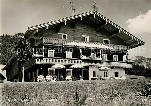AK / Ansichtskarte Soell Tirol Gasthaus Achleiten