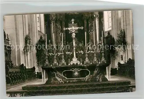 AK / Ansichtskarte Weingarten Wuerttemberg Kloster Heiligblut Altar