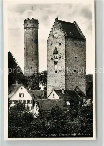 AK / Ansichtskarte Ravensburg Wuerttemberg Obertor Mehlsack Kat. Ravensburg