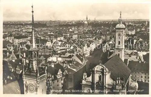 Muenchen Heilig Geistkirche Rathausturm Kat. Muenchen