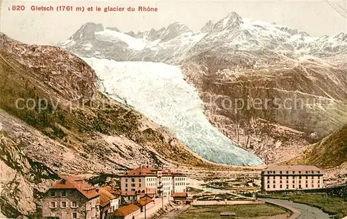Gletsch Rhone Gletscher Kat. Rhone
