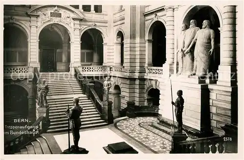 Bern BE Bundeshaus Treppe Kat. Bern