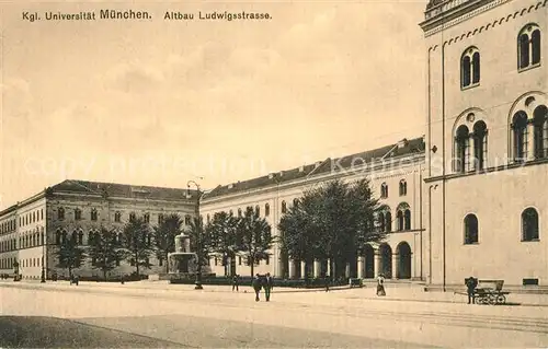 Muenchen Universitaet Altbau Ludwigsstrasse Kat. Muenchen