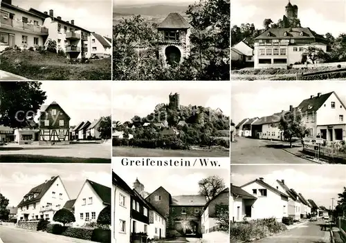 Greifenstein Hessen Teilansichten Burgruine Ausflugsziel Westerwald Kat. Greifenstein