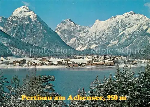 Pertisau Achensee Panorama Wintersportplatz Alpen Kat. Eben am Achensee