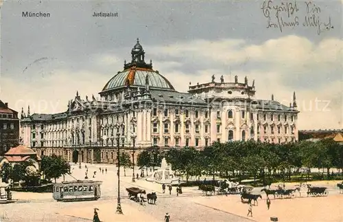 AK / Ansichtskarte Muenchen Justizpalast Kat. Muenchen