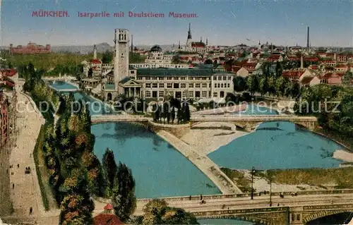 AK / Ansichtskarte Muenchen Deutsches Museum Isar Kat. Muenchen