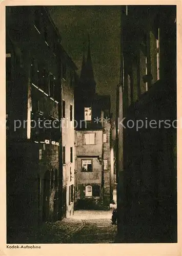 AK / Ansichtskarte Muenchen Altstadtgasse Nachtaufnahme Kat. Muenchen