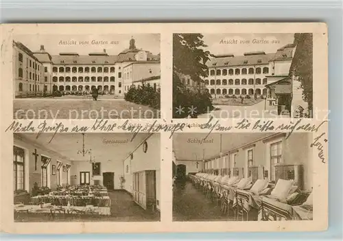 AK / Ansichtskarte Harlaching Muenchen Sanatorium Schlafsaal Speisesaal Aussenansichten Kat. Muenchen