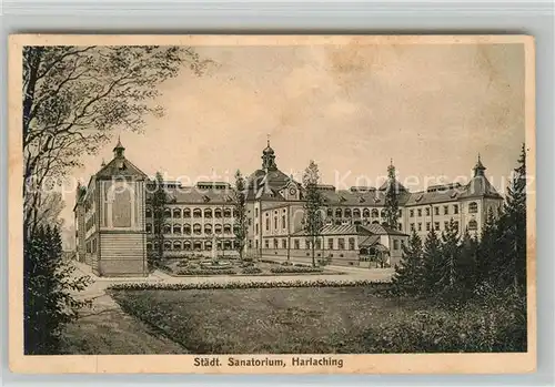 AK / Ansichtskarte Harlaching Muenchen Sanatorium Kat. Muenchen