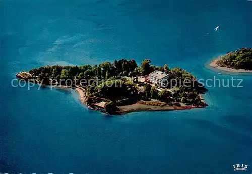 AK / Ansichtskarte Isole di Brissago Parco Botanico Lago Maggiore veduta aerea Kat. Isole di Brissago