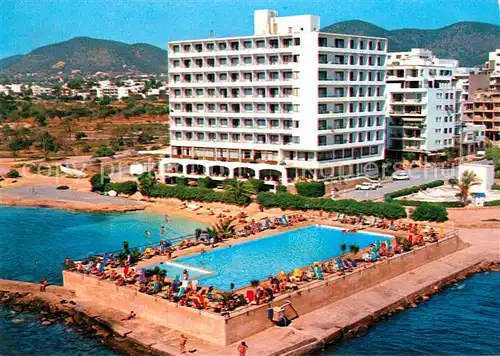 AK / Ansichtskarte Ibiza Islas Baleares Hotel Ibiza Playa Figueretes Piscina vista aerea Kat. Ibiza