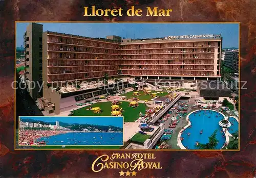 AK / Ansichtskarte Lloret de Mar Gran Hotel Casino Royal Playa Piscina Kat. Costa Brava Spanien