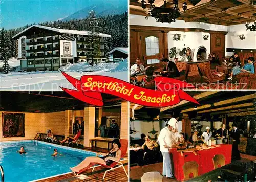 AK / Ansichtskarte St Jakob Defereggen Sporthotel Jesacher Hallenbad Kaminzimmer Restaurant Kat. St. Jakob in Defereggen