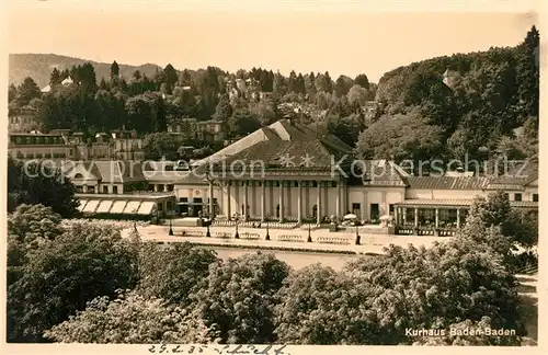 AK / Ansichtskarte Baden Baden Kurhaus Kat. Baden Baden