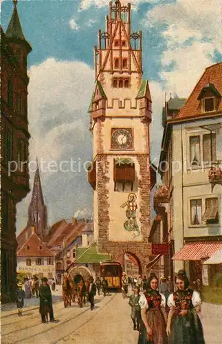 AK / Ansichtskarte Freiburg Breisgau Das Schwabentor Kat. Freiburg im Breisgau
