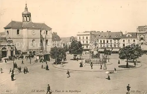 AK / Ansichtskarte Le Mans Sarthe La Place de la Republique Kat. Le Mans