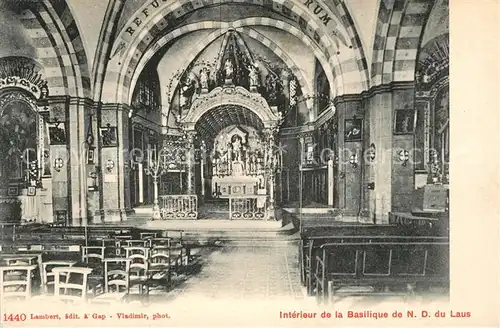 AK / Ansichtskarte Notre Dame du Laus Interieur de la Basilique Kat. Saint Etienne le Laus