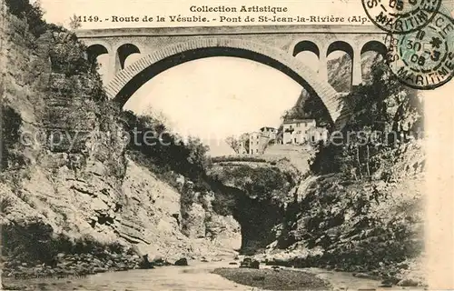 AK / Ansichtskarte Saint Jean la Riviere Route de la Vesuie Pont de St Jean Kat. Duranus