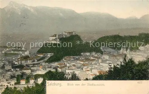 AK / Ansichtskarte Salzburg Oesterreich Stadtblick mit Festung Kat. Salzburg