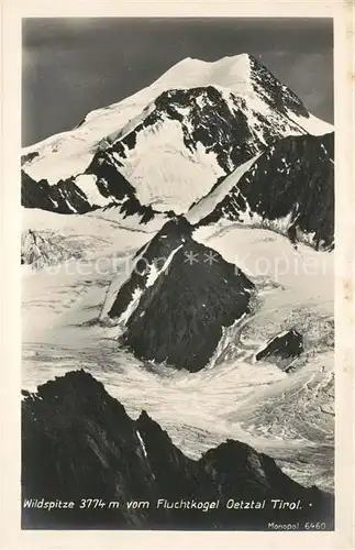 AK / Ansichtskarte oetztal Tirol Wildspitze vom Fluchtkogel Kat. Laengenfeld