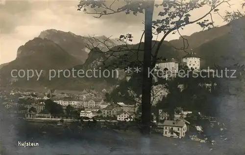 AK / Ansichtskarte Kufstein Tirol Teilansicht mit Schloss Kat. Kufstein