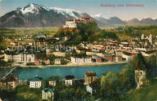 AK / Ansichtskarte Salzburg Oesterreich mit Festung und Untersberg Kat. Salzburg
