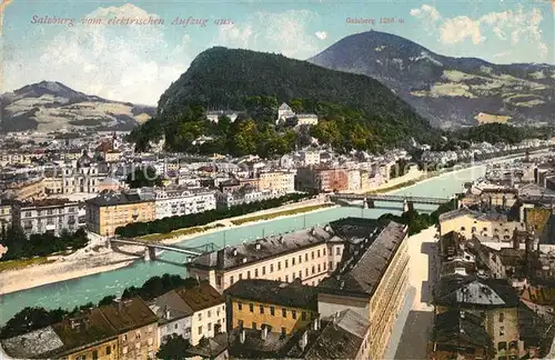 AK / Ansichtskarte Salzburg Oesterreich Blick vom elektrischen Aufzug mit Gaisberg Kat. Salzburg
