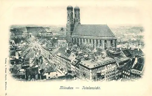 AK / Ansichtskarte Muenchen Panorama mit Frauenkirche Kat. Muenchen