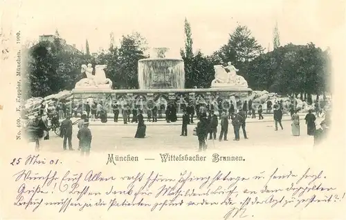 AK / Ansichtskarte Muenchen Wittelsbacher  Brunnen Kat. Muenchen