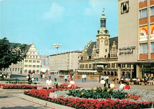 AK / Ansichtskarte Leipzig Markt und Altes Rathaus Messestadt Kat. Leipzig