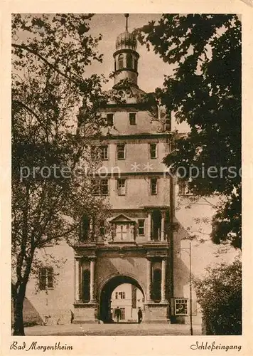 AK / Ansichtskarte Bad Mergentheim Schloss Eingang Kat. Bad Mergentheim