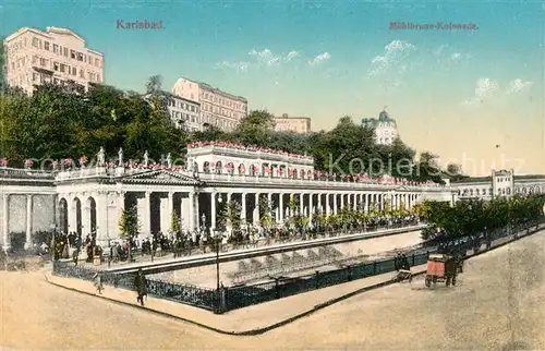 AK / Ansichtskarte Karlsbad Eger Muehlbrunnen Kolonnade