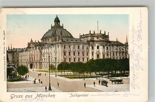 AK / Ansichtskarte Muenchen Justizpalast Kat. Muenchen