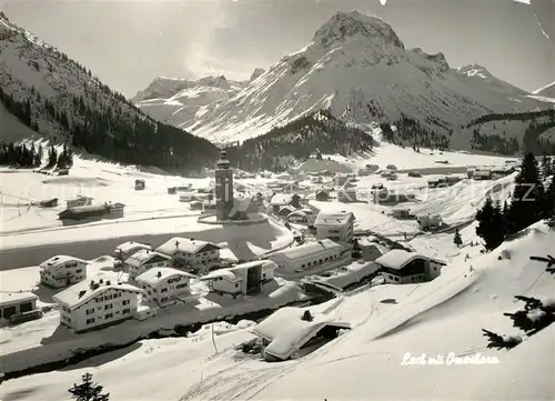 AK / Ansichtskarte Lech Vorarlberg Winterpanorama mit Omeshorn Kat. Lech