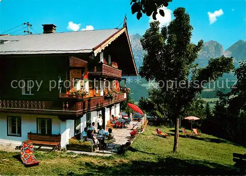 AK / Ansichtskarte Ellmau Tirol Jausenstation Naschberghof am Wilden Kaiser Kaisergebirge Kat. Ellmau