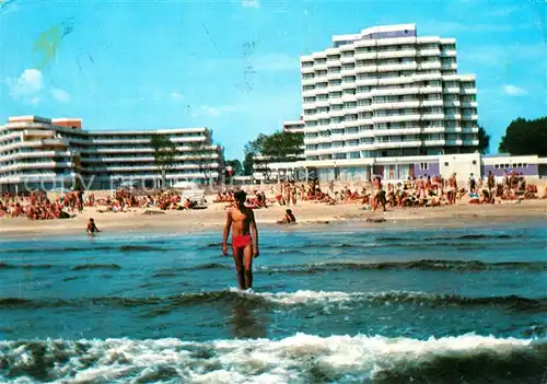 AK / Ansichtskarte Mamaia Hotel Lido si Savoy Strand Ansicht vom Meer aus Kat. Rumaenien
