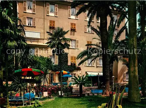 AK / Ansichtskarte Nervi Hotel Buergi Palmen