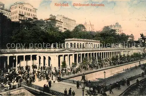 AK / Ansichtskarte Karlsbad Eger Muehlbrunnen Kolonnade