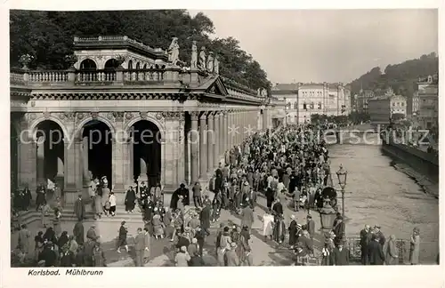 AK / Ansichtskarte Karlsbad Eger Muehlbrunn Kolonnade