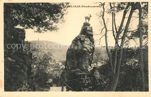 AK / Ansichtskarte Karlsbad Eger Hirschensprung