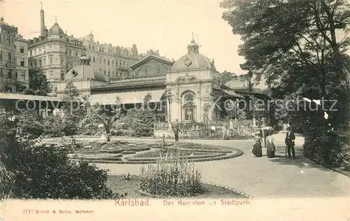 AK / Ansichtskarte Karlsbad Eger Der Kursalon im Stadtpark