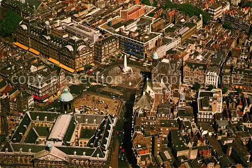 AK / Ansichtskarte Amsterdam Niederlande City Koenigl. Palast Grand Hotel Krasnapolsky Hotel Polen Fliegeraufnahme Kat. Amsterdam