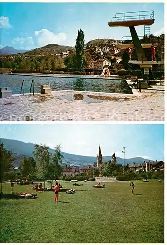 AK / Ansichtskarte Brixen Suedtirol Schwimmbad Sprungturm Liegewiese Kat. Bressanone