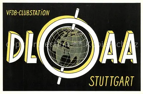 AK / Ansichtskarte Stuttgart VFDB Clubstation Logo Kat. Stuttgart