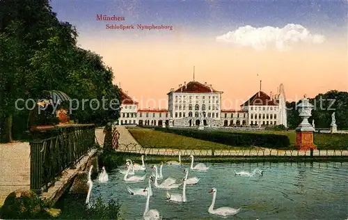 AK / Ansichtskarte Muenchen Schlosspark Nymphenburg Kat. Muenchen